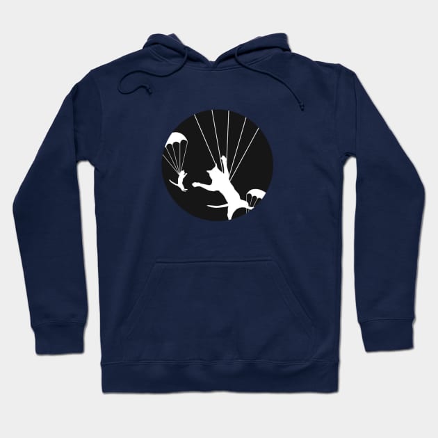 Parachuting Cats Hoodie by The Constant Podcast